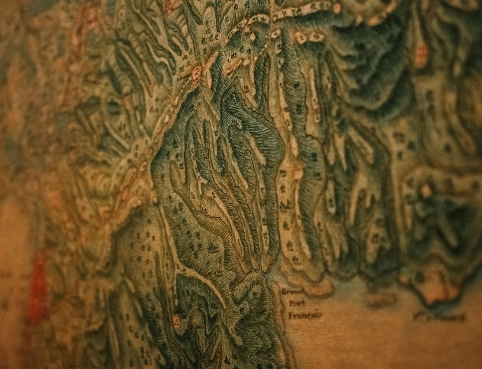 Construction site with surveying layout points